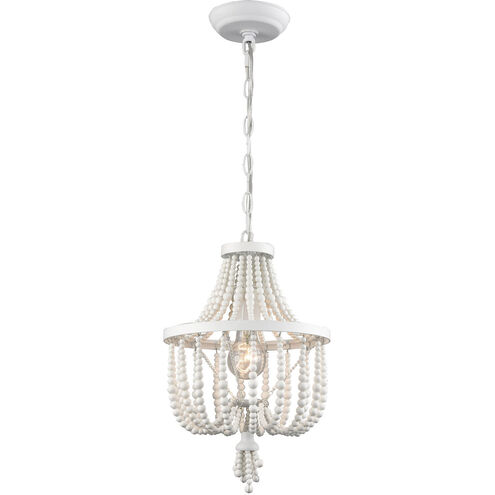 Arch Crest Dr 1 Light 10 inch White Mini Pendant Ceiling Light