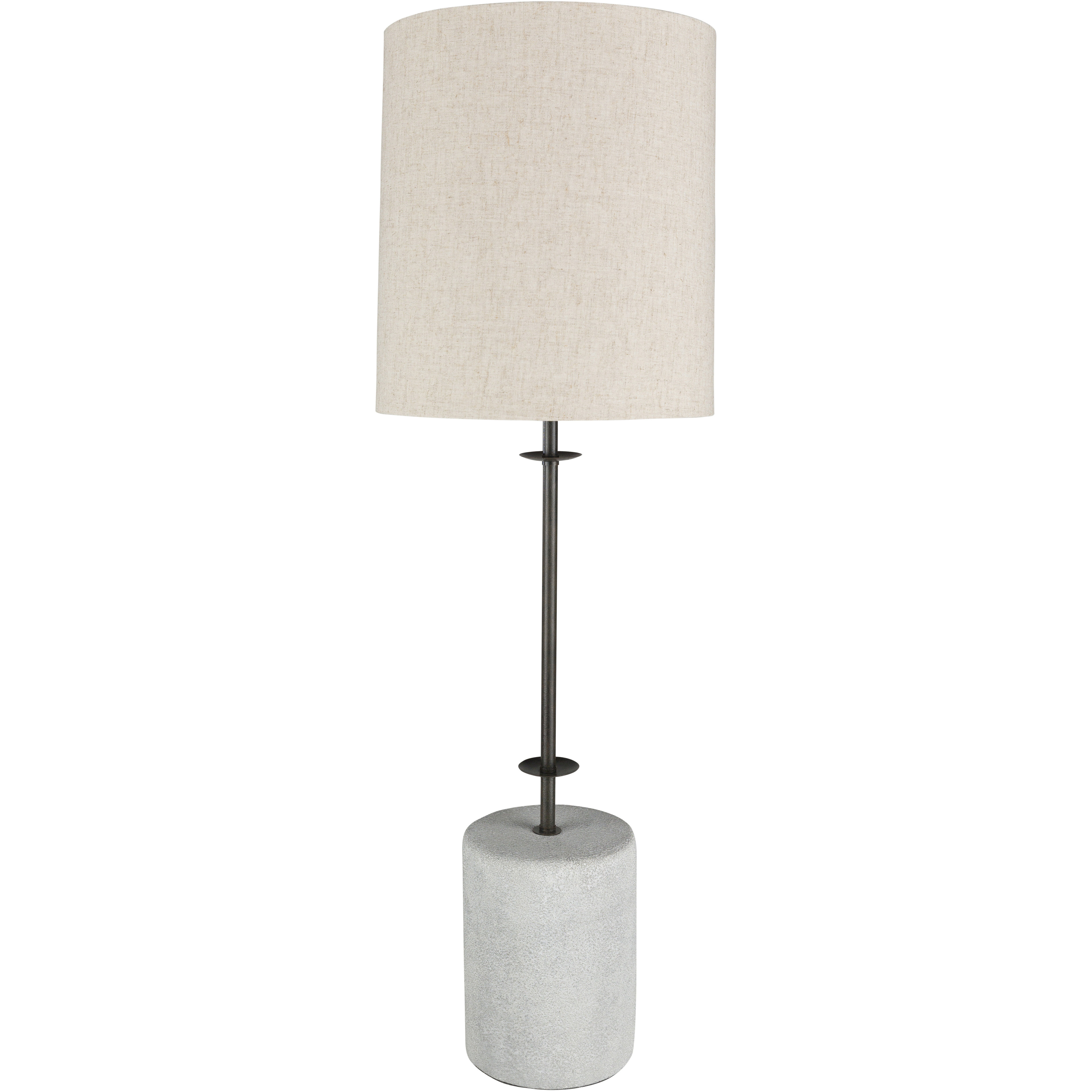 Abilene 34.25 inch 100 watt Taupe Table Lamp Portable Light