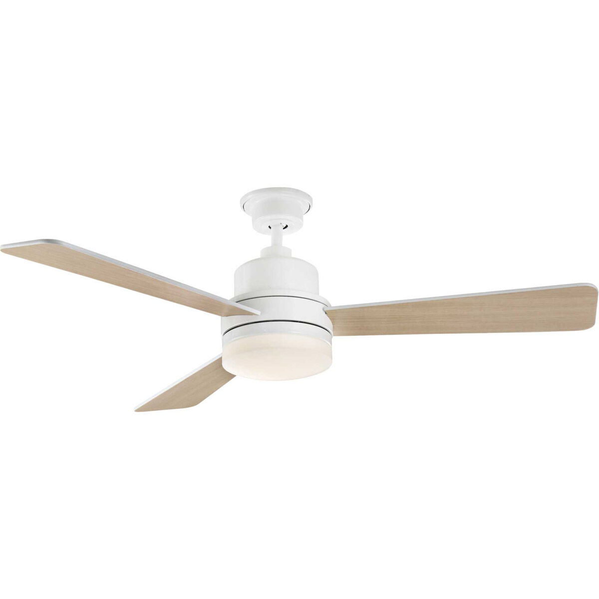 Boston 52 inch White with 0 Blades Ceiling Fan, Progress LED