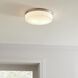 Bovina 2 Light 13.5 inch Satin Nickel Flush Mount Ceiling Light