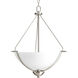 Annette St 3 Light 21 inch Brushed Nickel Pendant Ceiling Light