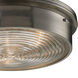 Kildare 3 Light 15 inch Brushed Nickel Flush Mount Ceiling Light