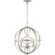 Gerald Ave 3 Light Silver Ridge Pendant Ceiling Light
