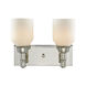 Albany 2 Light 12 inch Polished Nickel Vanity Light Wall Light