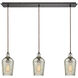 Georgetown 3 Light 36 inch Oil Rubbed Bronze Mini Pendant Ceiling Light in Linear, Linear