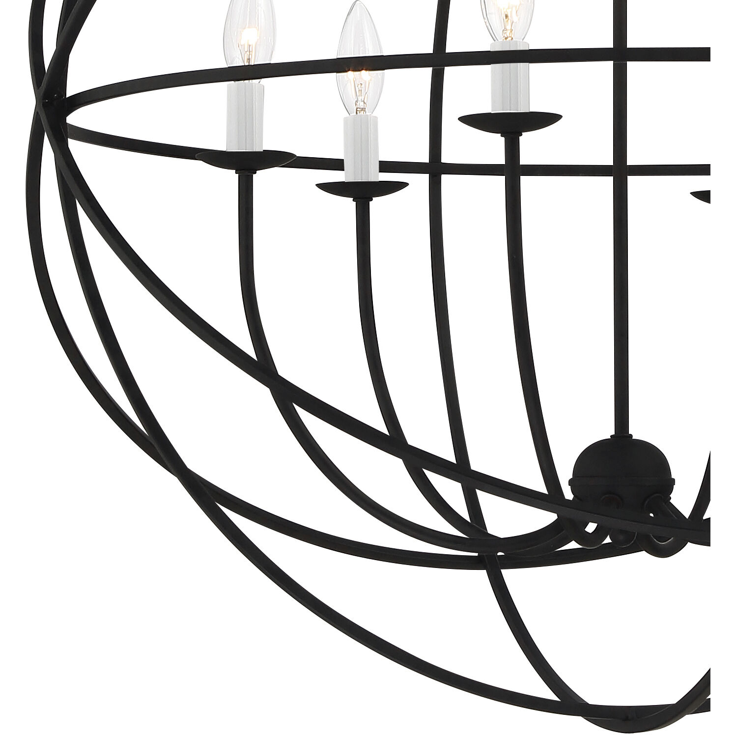 Somma Way 6 Light 22.5 inch Black Chandelier Ceiling Light