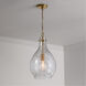 Tatum 1 Light 12 inch Patinaed Brass Pendant Ceiling Light