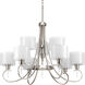 Gladden Pl 9 Light 36 inch Brushed Nickel Chandelier Ceiling Light