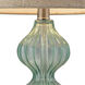 Southgate 25 inch 100 watt Light Green Smoke Table Lamp Portable Light in Incandescent