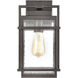 Loft 1 Light 12.75 inch Matte Black Outdoor Sconce