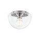 Brayden 1 Light 10 inch Polished Nickel Flush Mount Ceiling Light
