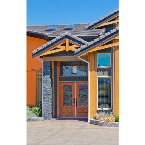 Acworth LED 8 inch Textured Matte Black Outdoor Pendant