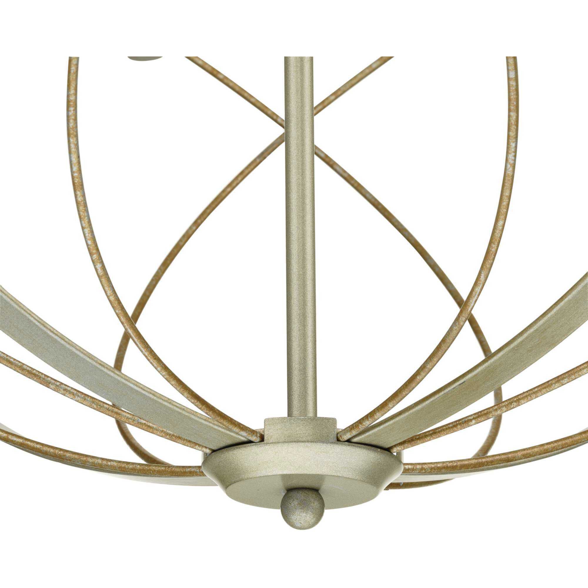Gerald Ave 6 Light Silver Ridge Pendant Ceiling Light