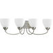 Armstrong 4 Light 29.88 inch Brushed Nickel Bath Vanity Wall Light