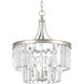 Palermo 3 Light 16 inch Silver Ridge Semi-Flush Convertible Pendant Ceiling Light, Design Series