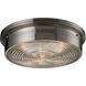 Kildare 3 Light 15 inch Brushed Nickel Flush Mount Ceiling Light