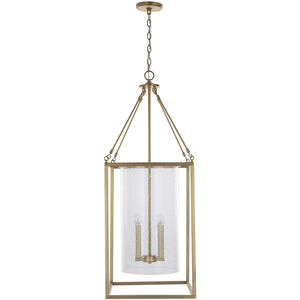 Tatum 4 Light 16 inch Aged Brass Foyer Ceiling Light