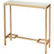 Apricot Ln 30 X 9 inch Gold Leaf with White Console Table