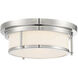 Mercer Row White Glass Flush MountMercer Row 2 Light 13 inch Oil Rubbed Bronze Flush Mount Ceiling Light