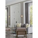Bradstreet 1 Light 8.25 inch Silver Ridge Wall Sconce Wall Light, Design Series