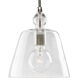 Baytown 1 Light 8 inch Polished Nickel Mini-Pendant Ceiling Light