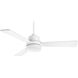 Boston 52 inch White with 0 Blades Ceiling Fan, Progress LED