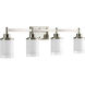 Brackettville 4 Light 31 inch Brushed Nickel Bath Vanity Wall Light