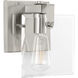 Guthrie 1 Light 7 inch Brushed Nickel Bath Vanity Wall Light, Design Series