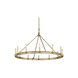 Appian Way 12 Light 44 inch Champagne Silver Leaf Chandelier Ceiling Light