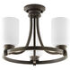 Graford 3 Light 17 inch Antique Bronze Semi-Flush Mount Convertible Ceiling Light