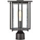 Brough 1 Light 14 inch Matte Black Outdoor Post Light