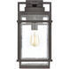 Loft 1 Light 19 inch Matte Black Outdoor Wall Sconce