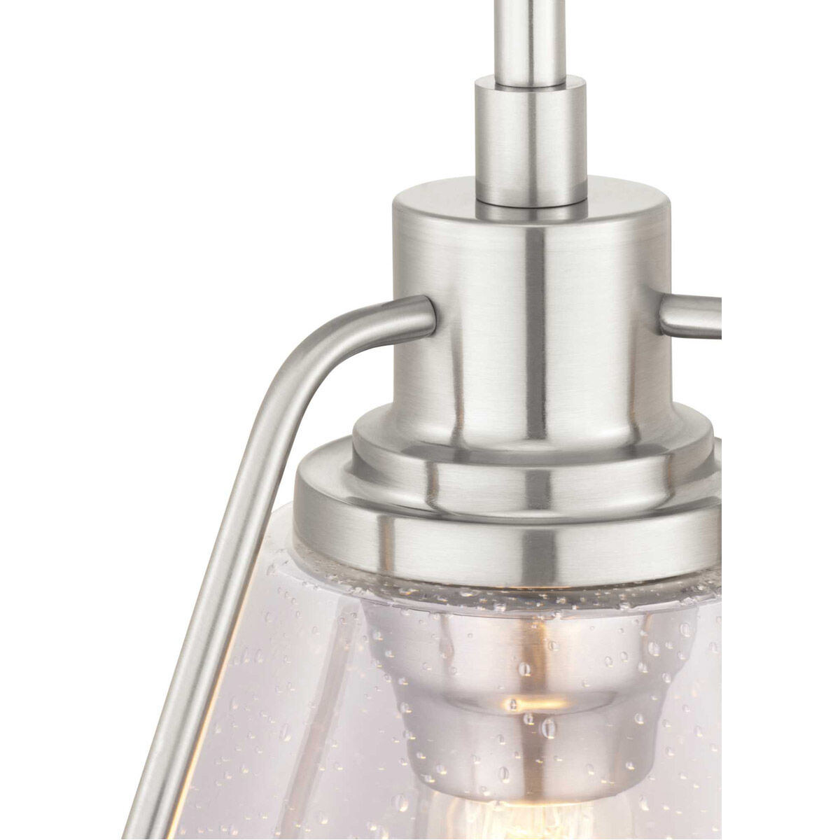 Fano 1 Light Brushed Nickel Pendant Ceiling Light