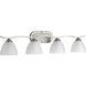 Antelo View Dr 4 Light 33 inch Brushed Nickel Bath Vanity Wall Light