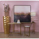 Apricot Ln 60 X 10 inch Gold Leaf with White Console Table