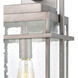 Loft 1 Light 22 inch Weathered Zinc Outdoor Wall Sconce