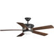 Green Lake 54 inch Graphite with Graphite/American Walnut Blades Ceiling Fan, Progress LED