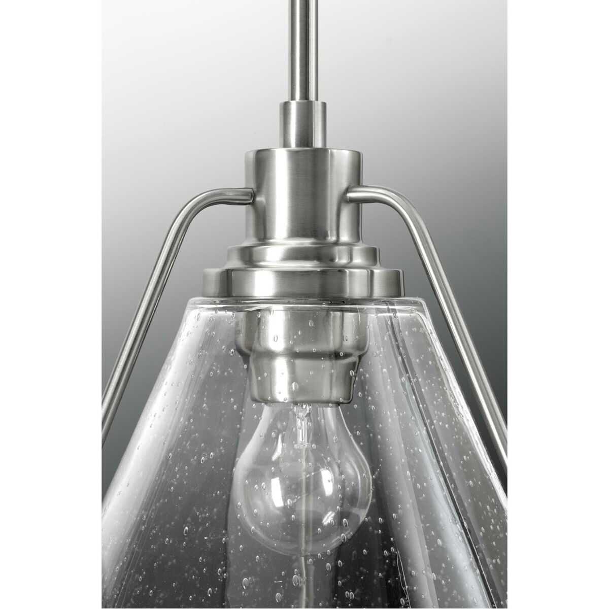 Fano 1 Light Brushed Nickel Pendant Ceiling Light