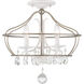 Garden Grove 3 Light 15.88 inch Cottage White Semi-Flush Mount Convertible Ceiling Light