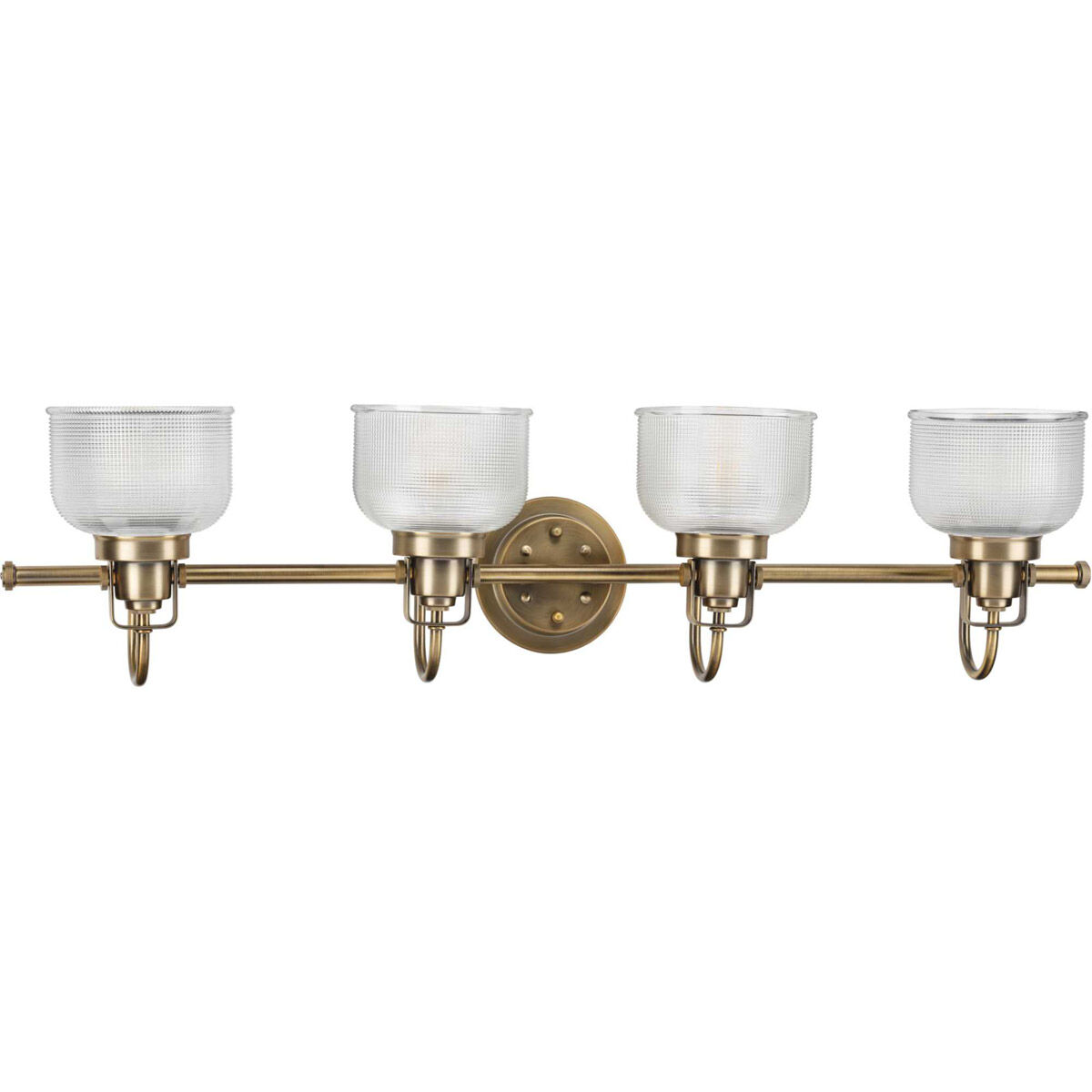 Artrude St 4 Light 35.5 inch Vintage Brass Bath Vanity Wall Light