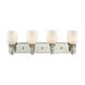 Albany 4 Light 28 inch Polished Nickel Vanity Light Wall Light