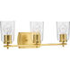 Art 3 Light 23 inch Satin Brass Bath Vanity Wall Light