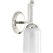 Berlin 1 Light 5.13 inch Polished Nickel Bath Vanity Wall Light, Design Series