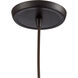 Alamo 1 Light 6 inch Oil Rubbed Bronze with Clear Mini Pendant Ceiling Light