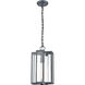 Greenock Ln 1 Light 8 inch Aged Zinc Outdoor Pendant