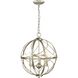 Gerald Ave 3 Light 16 inch Silver Ridge Pendant Ceiling Light