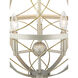 Gerald Ave 3 Light Silver Ridge Pendant Ceiling Light