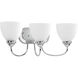 Armstrong 3 Light 21.63 inch Polished Chrome Bath Vanity Wall Light