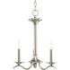 Briscoe 3 Light 16.81 inch Brushed Nickel Chandelier Ceiling Light