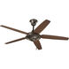 Elixir 54 inch Antique Bronze with Medium Cherry/Classic Walnut Blades Ceiling Fan